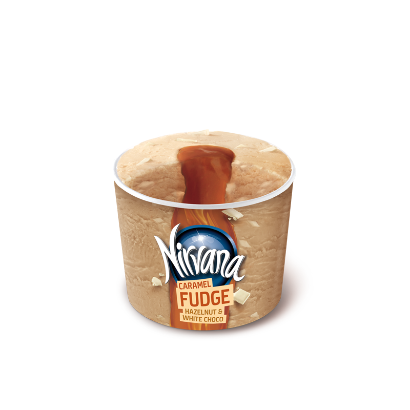 NIRVANA Caramel Fudge Hazelnut & White Choco
